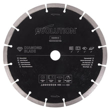 Evolution 230mm Multi-Material Cutting Diamond Blade With Segmented Edge and 22.2mm Bore