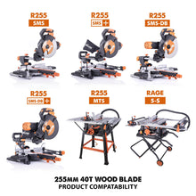 Evolution 255mm General Wood Cutting 40T TCT Mitre & Table Saw Blade