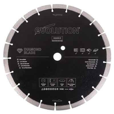 Evolution 300mm Multi-Material Cutting Diamond Blade With Segmented Edge and 22.2mm Bore