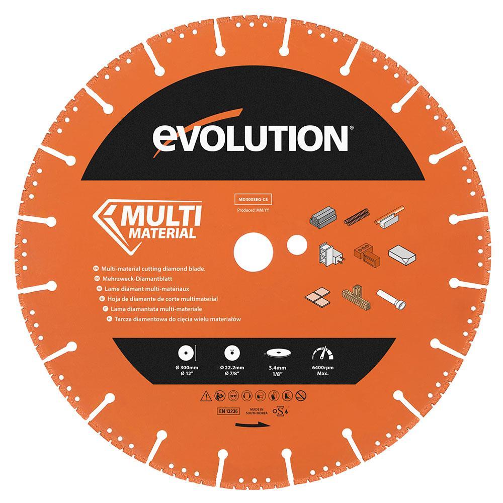 Evolution 300mm Segmented Edge Diamond Disc Cutter Blade