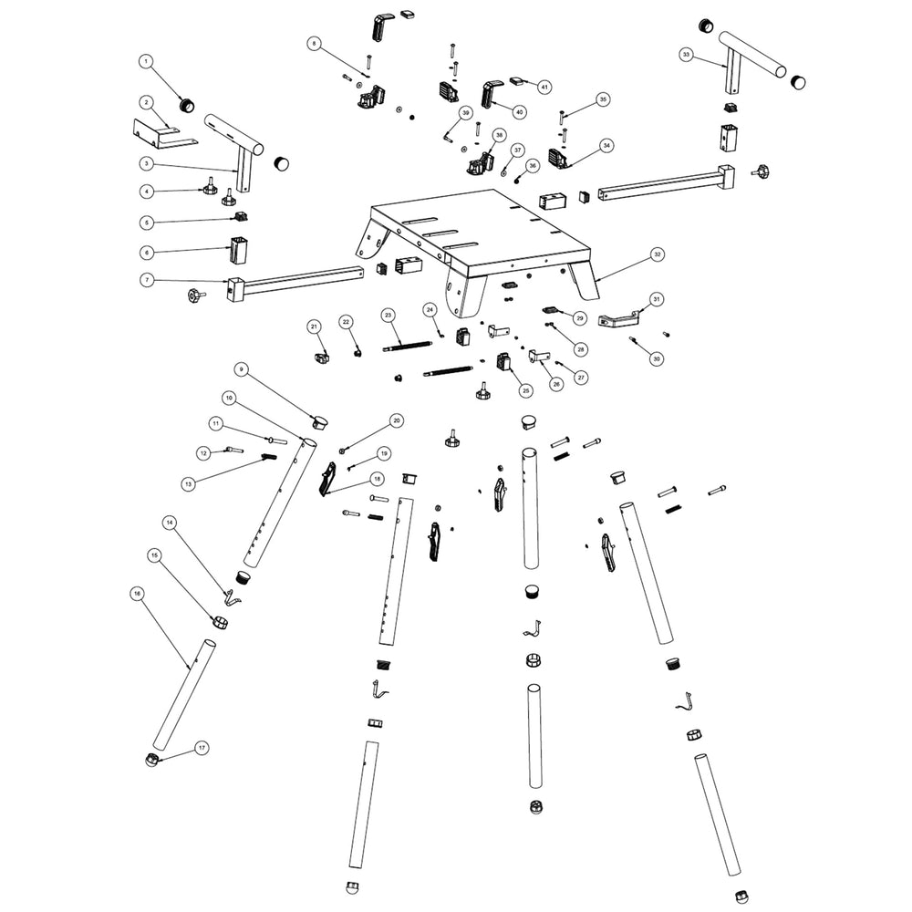 Evolution Chop Saw Stand Spare Parts - Evolution Power Tools UK