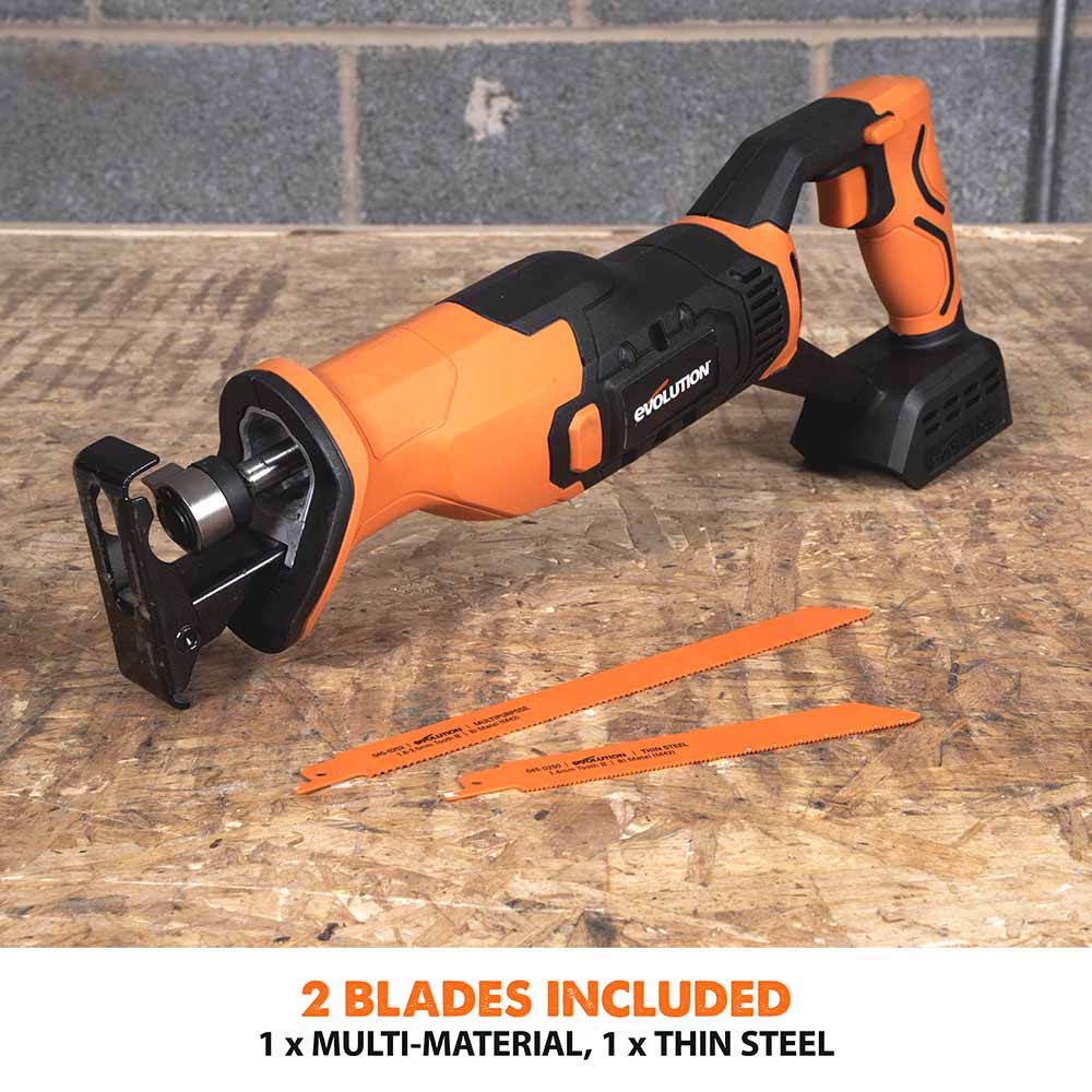 Evolution R150RCP-Li Cordless 18v Li-Ion EXT Reciprocating Saw With Multi-Material Blades