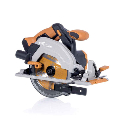 Evolution R165CCS-Li Cordless 18v Li-Ion EXT Circular Saw With 165mm TCT Multi-Material Cutting Blade
