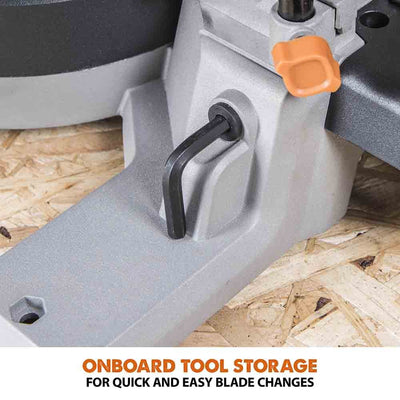 Evolution R185SMS-Li Cordless 18v Li-Ion EXT Sliding Mitre Saw With 185mm Multi-Material Cutting Blade