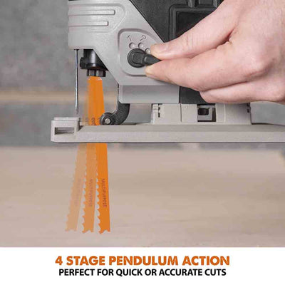 Evolution R90JGS-Li Cordless 18v Li-Ion EXT Jigsaw With Multi-Material Blades