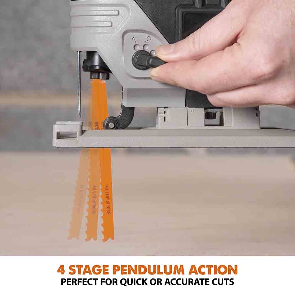 Evolution R90JGS-Li Cordless 18v Li-Ion EXT Jigsaw With Multi-Material Blades