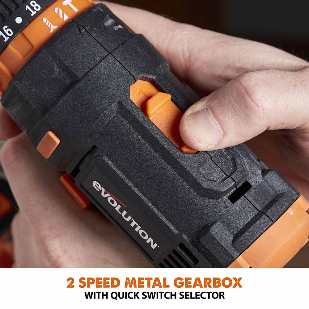 Evolution R13CMB-Li Cordless 18v Li-Ion EXT Combi Drill Driver