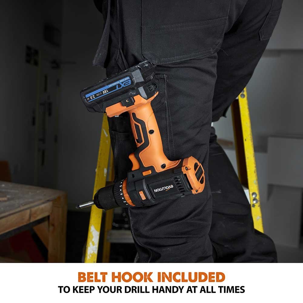 Evolution R13CMB-Li Cordless 18v Li-Ion EXT Combi Drill Driver