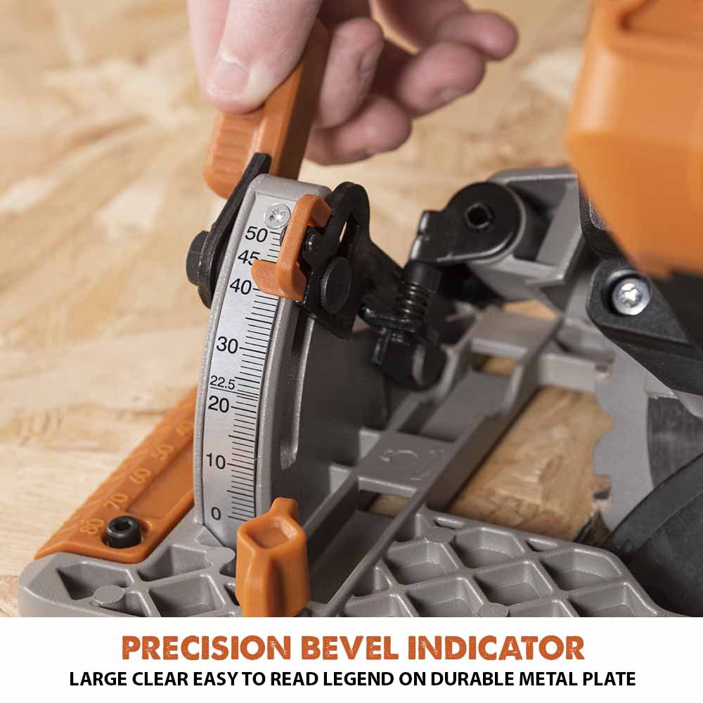 Evolution R165CCS-Li Cordless 18v Li-Ion EXT Circular Saw With 165mm TCT Multi-Material Cutting Blade