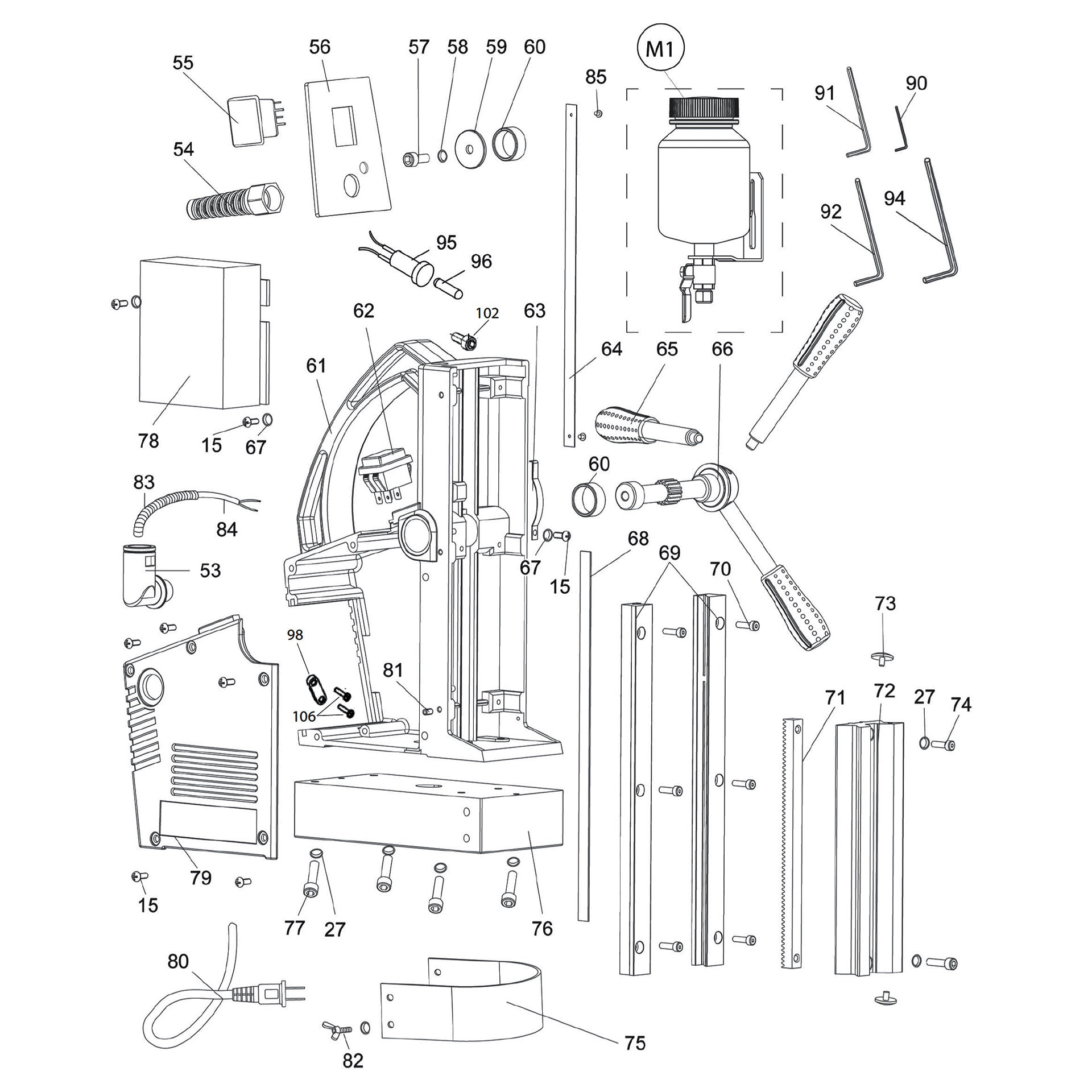 Evolution EVOMAG42 Spare Parts (Main Body)