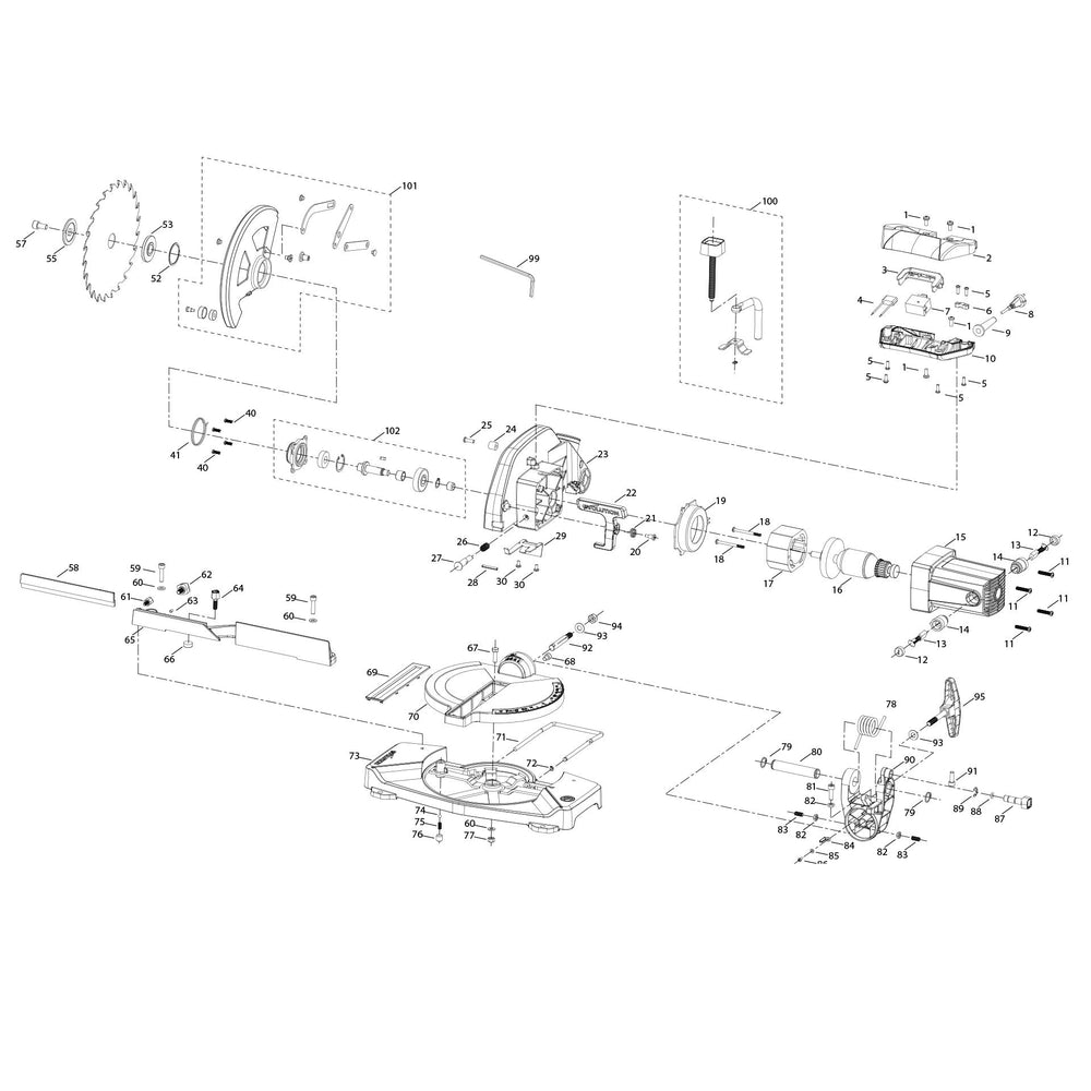 Evolution F210CMS Spare Parts - Evolution Power Tools UK