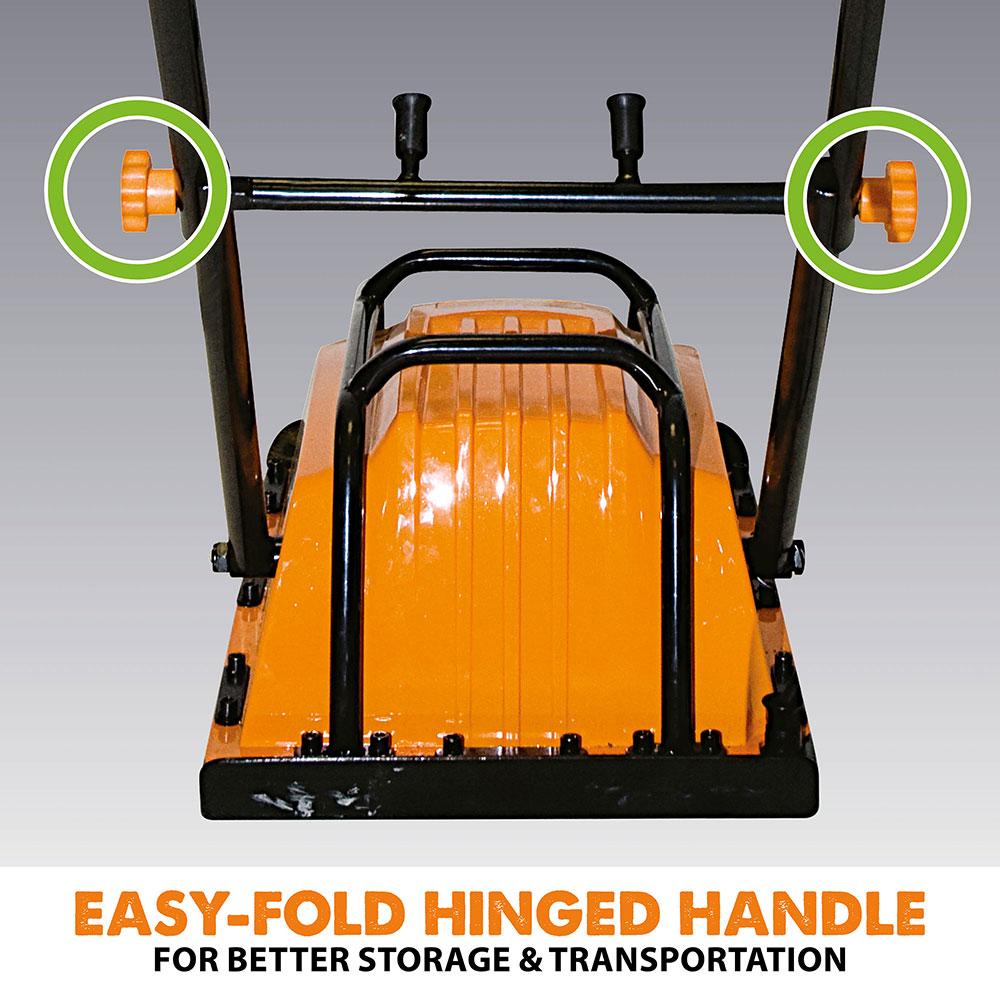 Hulk Electro H320-E 230V Electric Plate Compactor & Paving Pad Bundle