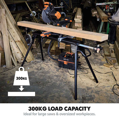Evolution Mitre Saw Stand With Wheels and Universal Fittings
