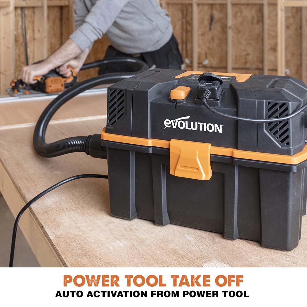 Evolution R15VAC 15L Wet and Dry Workshop Vacuum Cleaner