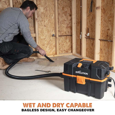 Evolution R15VAC 15L Wet and Dry Workshop Vacuum Cleaner