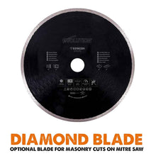 Evolution R210CMS+ 210mm 1200w Compound Mitre Saw With TCT Multi-Material Cutting Blade