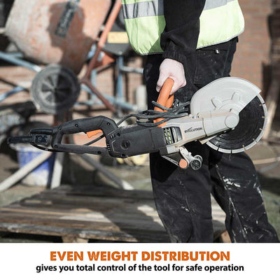 Evolution R230DCT Electric Disc Cutter/Concrete Saw with 230mm Diamond Blade