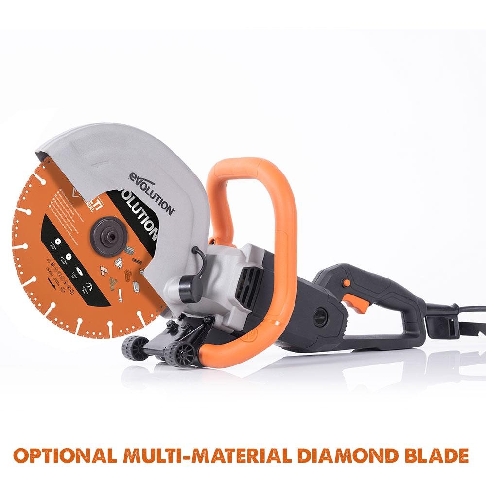 Evolution R230DCT Electric Disc Cutter/Concrete Saw with 230mm Diamond Blade