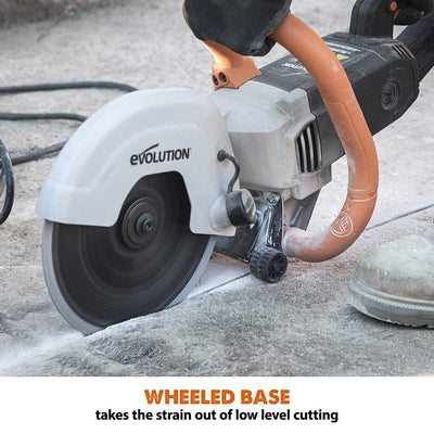 Evolution R230DCT Electric Disc Cutter/Concrete Saw with 230mm Diamond Blade