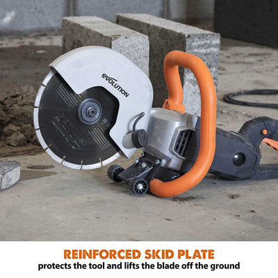 Evolution R230DCT Electric Disc Cutter/Concrete Saw with 230mm Diamond Blade