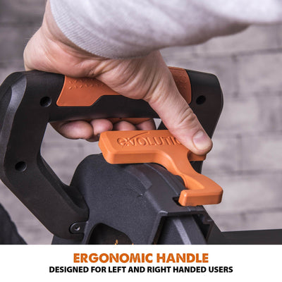 Ensemble scie à onglets radiale Evolution R255SMS+ 255 mm et support de scie à onglets roulante Evolution XL