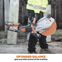 Evolution R300DCT+ Electric Disc Cutter/Concrete Saw With Water Dust Suppression and 300mm Premium Diamond Blade