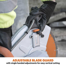 Evolution R300DCT+ Electric Disc Cutter/Concrete Saw With Water Dust Suppression and 300mm Premium Diamond Blade