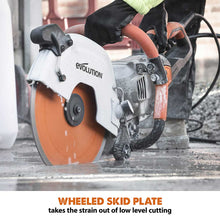 Evolution R300DCT+ Electric Disc Cutter/Concrete Saw With Water Dust Suppression and 300mm Premium Diamond Blade