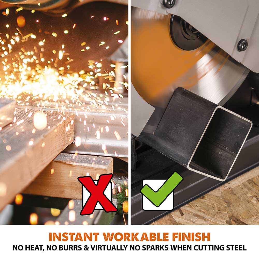 Evolution R355CPS 355mm Chop Saw and Chop Saw Stand Bundle