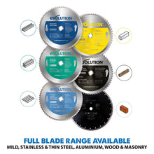 Evolution S355CPS 355mm Metal Cutting Chop Saw and Chop Saw Stand Bundle