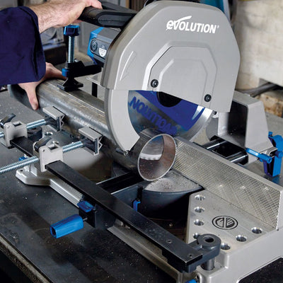 Evolution S355MCS Mitre/Chop Saw With 355mm TCT Mild Steel Cutting Blade