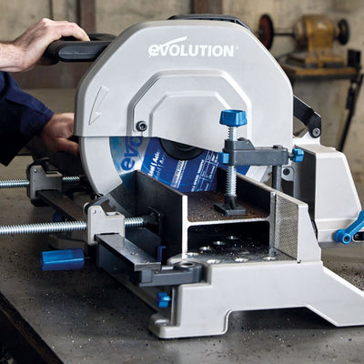 Evolution S355MCS Mitre/Chop Saw With 355mm TCT Mild Steel Cutting Blade