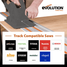 Evolution ST2800-G2 Universal 2.8m Circular Saw Track (2x 1400mm ) With Self-Aligning Connectors