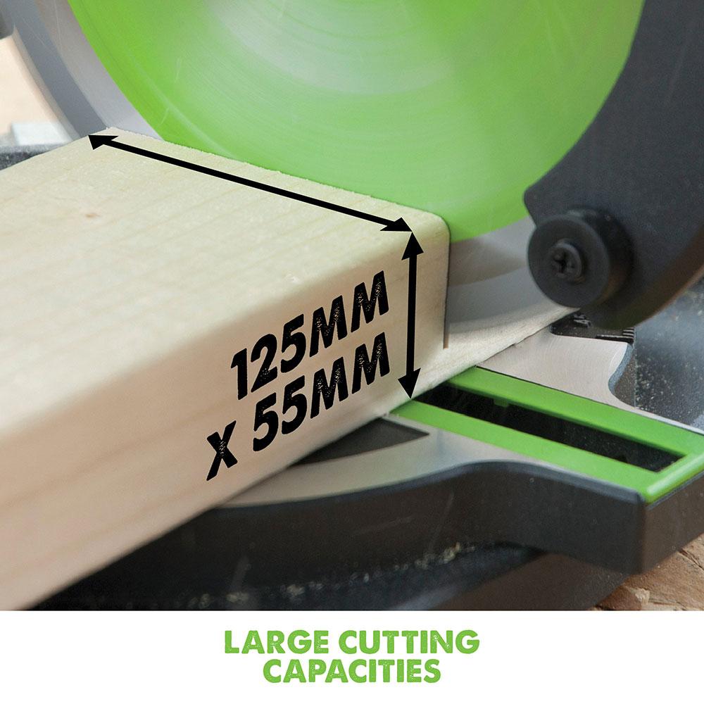 Evolution F210CMS (230V) Sliding Mitre Saw With 210mm Multi-Material Cutting Blade