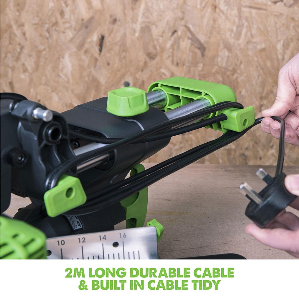 Evolution F210SMS (230V) Sliding Mitre Saw With 210mm Multi-Material Cutting Blade