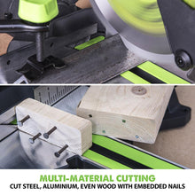 Evolution F255SMS (230V) Compound Mitre Saw With 255mm Multi-Material Cutting Blade