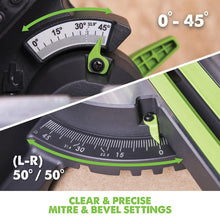 Evolution F255SMS (230V) Compound Mitre Saw With 255mm Multi-Material Cutting Blade