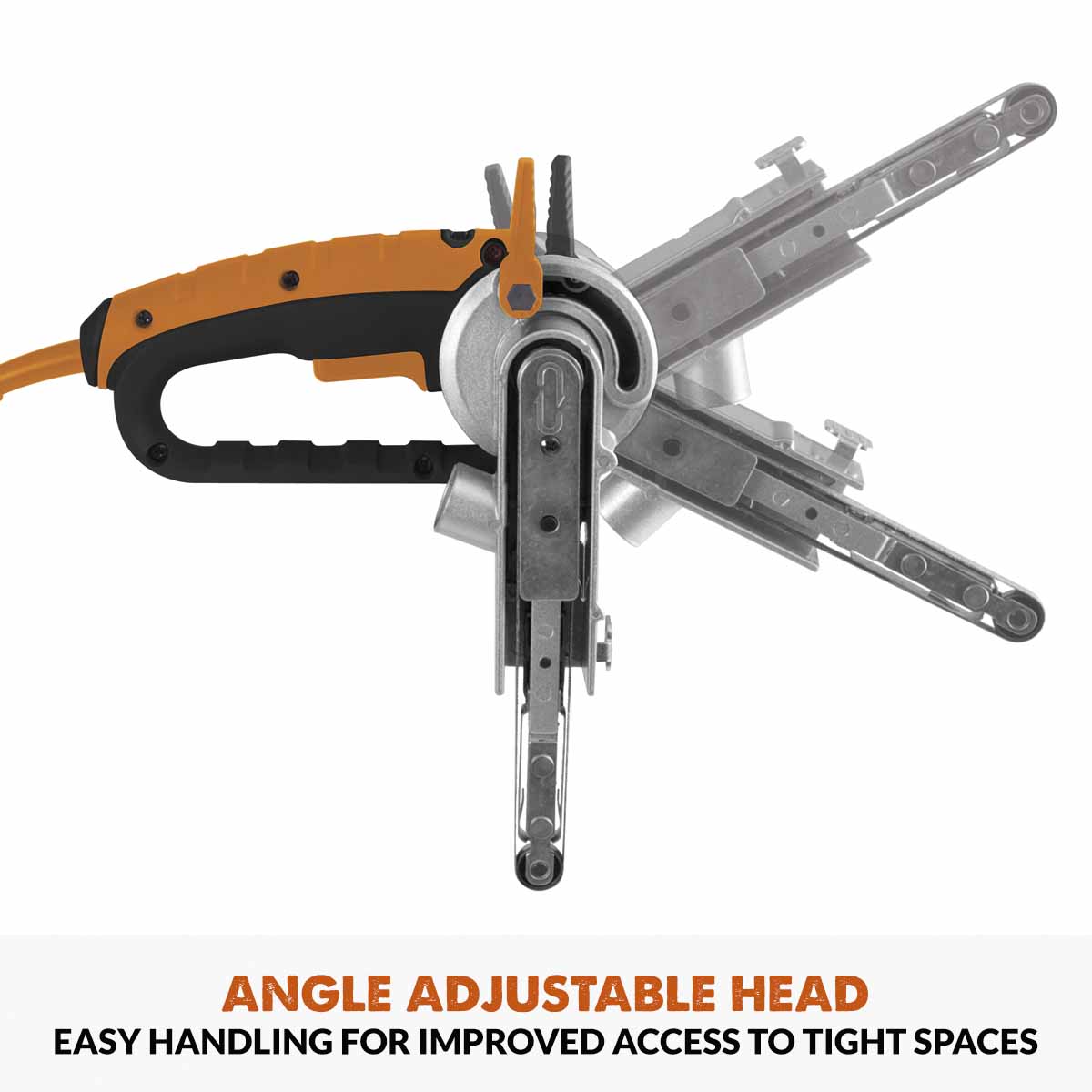 Ponceuse à bande mince Evolution avec 3 bandes abrasives