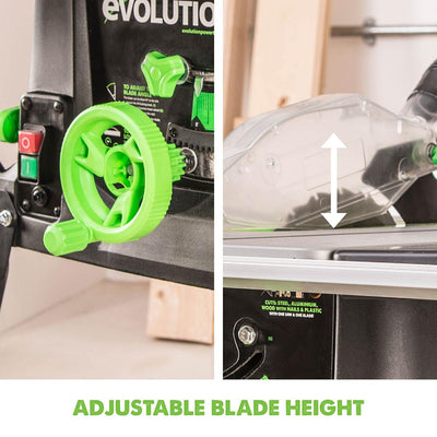 Evolution FURY5-S (230V) Table Saw With 255mm Multi-Material Cutting Blade