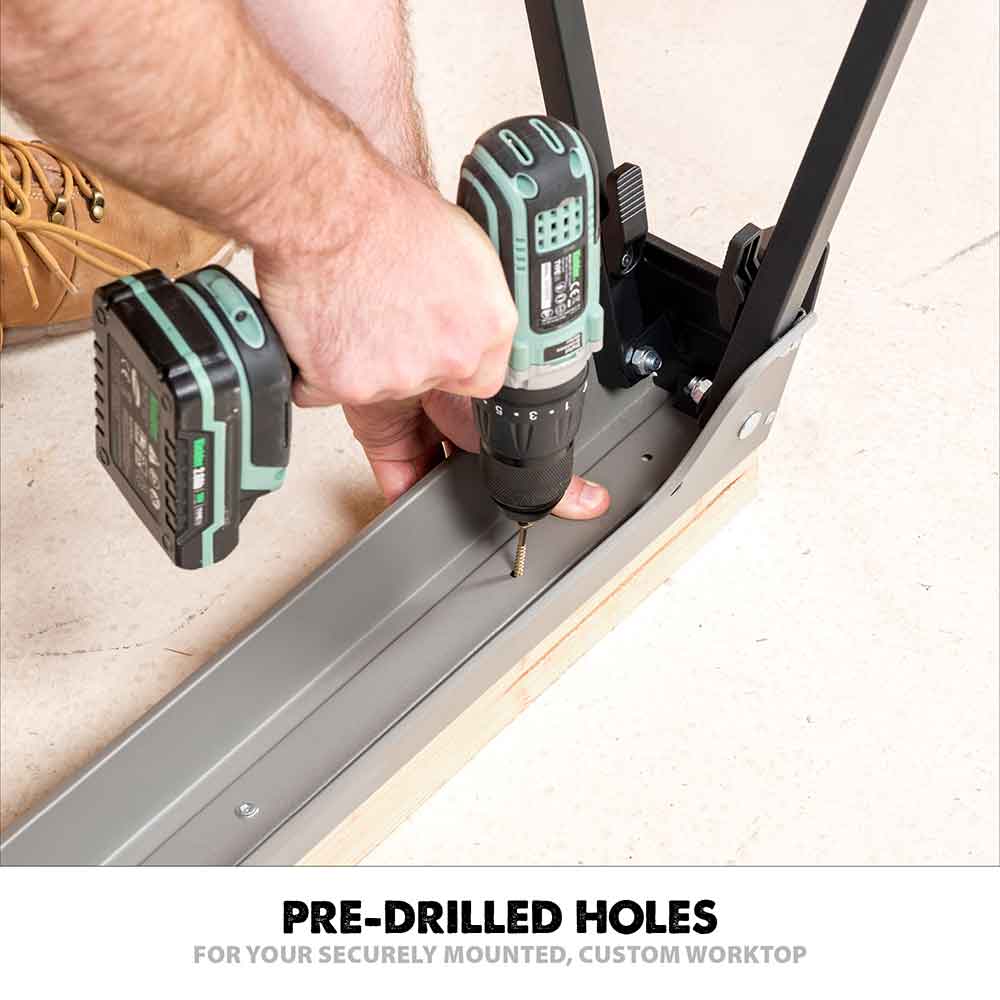 Evolution Metal Saw Horse With Folding Legs (Twin-Pack)