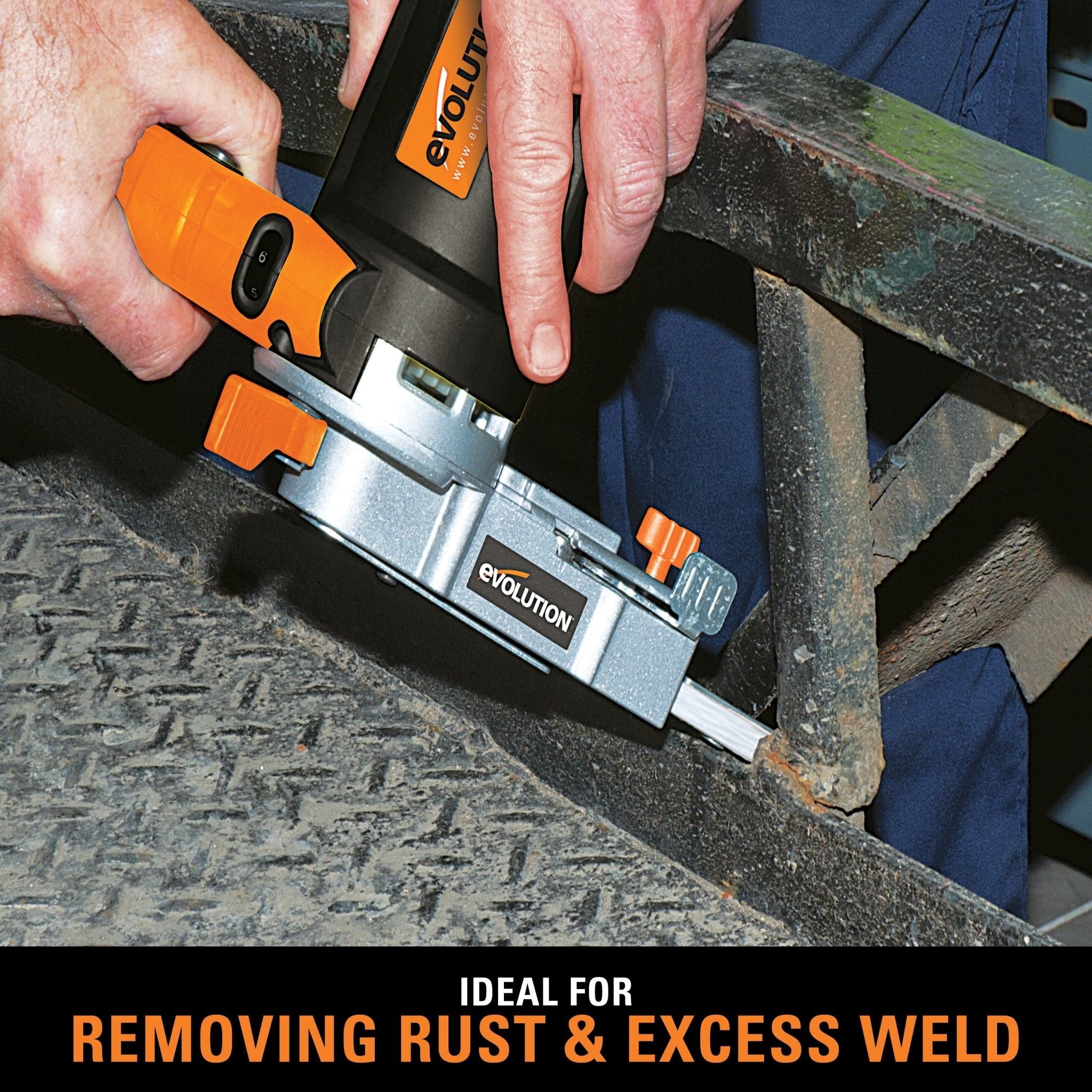 Evolution 400w Electric Thin Belt Sander Power File 230v With 12 Belts Plus Flat & Curved Surface Heads