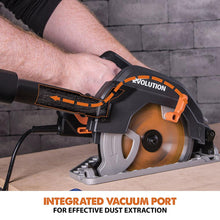 Evolution R185CCS Circular Saw with 185mm TCT Multi-Material Cutting Blade