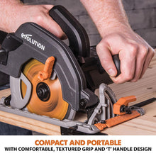 Evolution R185CCS Circular Saw with 185mm TCT Multi-Material Cutting Blade