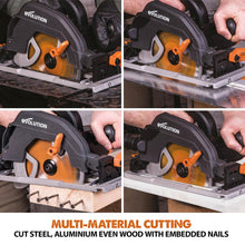 Evolution R185CCSX+ Circular Saw with 185mm TCT Multi-Material Cutting Blade