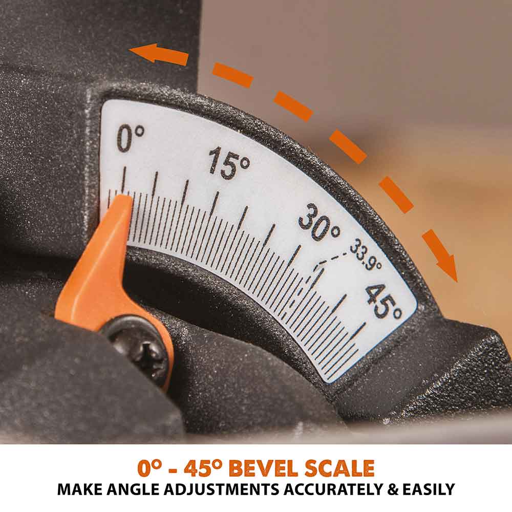 Evolution R185SMS+ (230V) Sliding Mitre Saw With 185mm Multi-Material Cutting Blade
