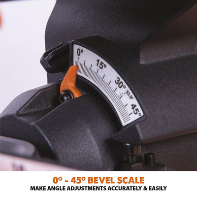 Evolution R210SMS+ (110-230V) Sliding Mitre Saw With 210mm Multi-Material Cutting Blade