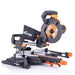 Evolution R210SMS-300+ (110-230V) Sliding Mitre Saw With 210mm Multi-Material Cutting Blade