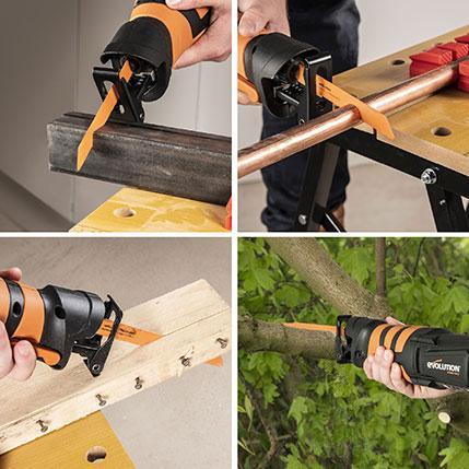 Evolution R230RCP (230V) Reciprocating Saw with 4 Blades