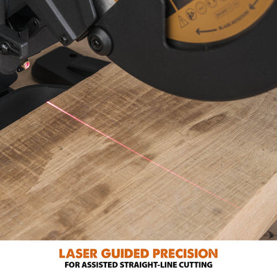 Evolution R255SMS+ (110-230V) Sliding Mitre Saw With 255mm Multi-Material Cutting Blade