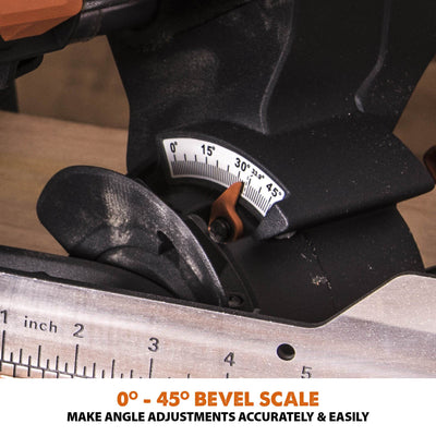 Evolution R255SMS+ (110-230V) Sliding Mitre Saw With 255mm Multi-Material Cutting Blade